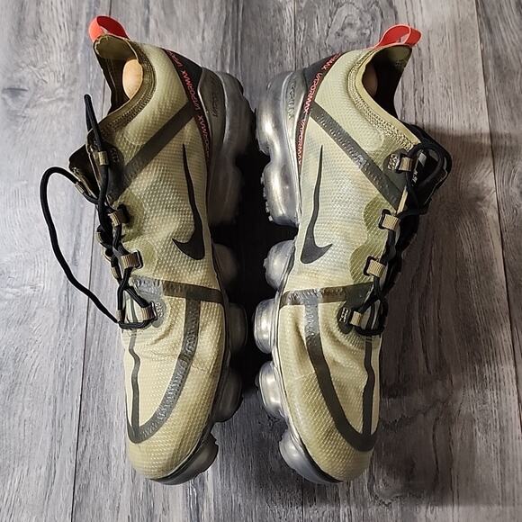 Size 15 - Nike Air VaporMax 2019 'Olive Flak Green - Picture 6 of 7